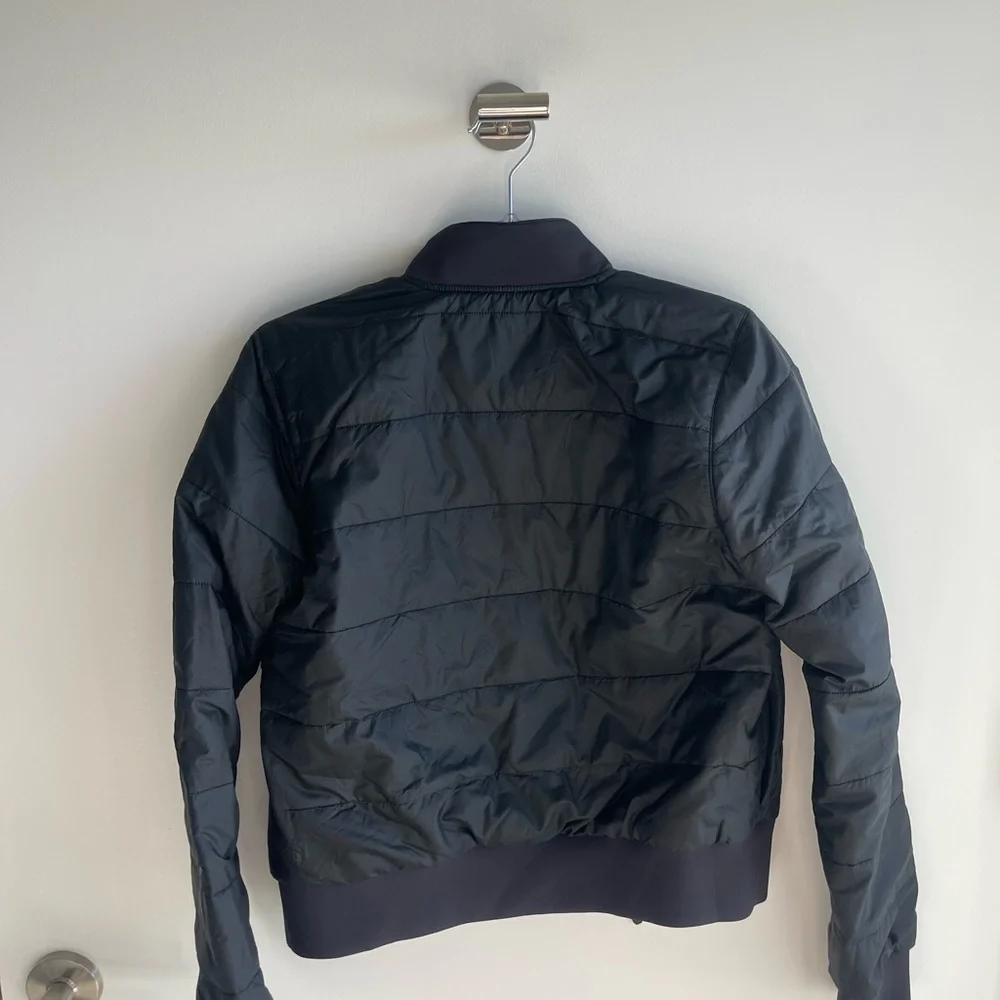 Lululemon No Stop Black Reversible Bomber Jacket